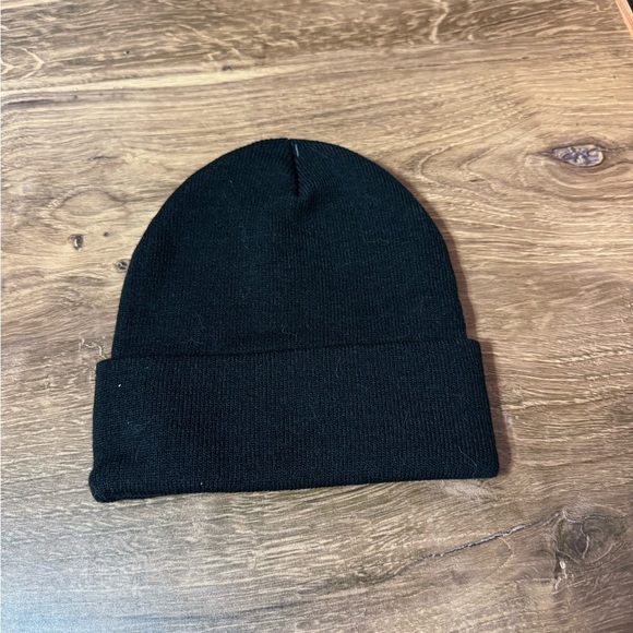 Black Odds In Your Favor Beanie with Floral Design | Hunger Games | Owlcrate - Picture 3 of 5